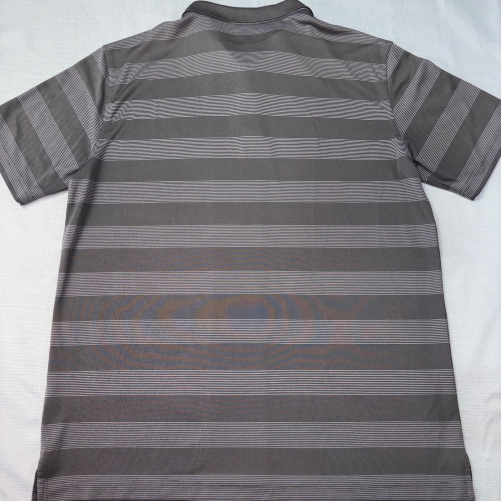 Callaway Opti-Dri Golf Polo Shirt Men's Large Gray Striped Short Sleeve - Picture 3 of 3